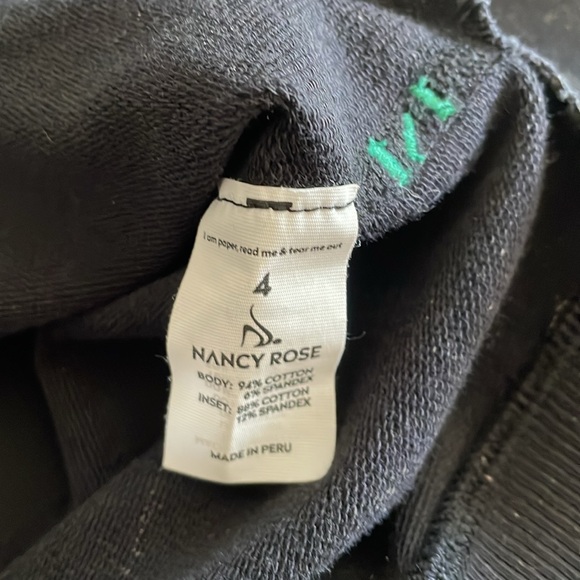 Nancy Rose Crop Oversized Black Bleach Dyed Sweatshirt size 4 - Picture 5 of 8